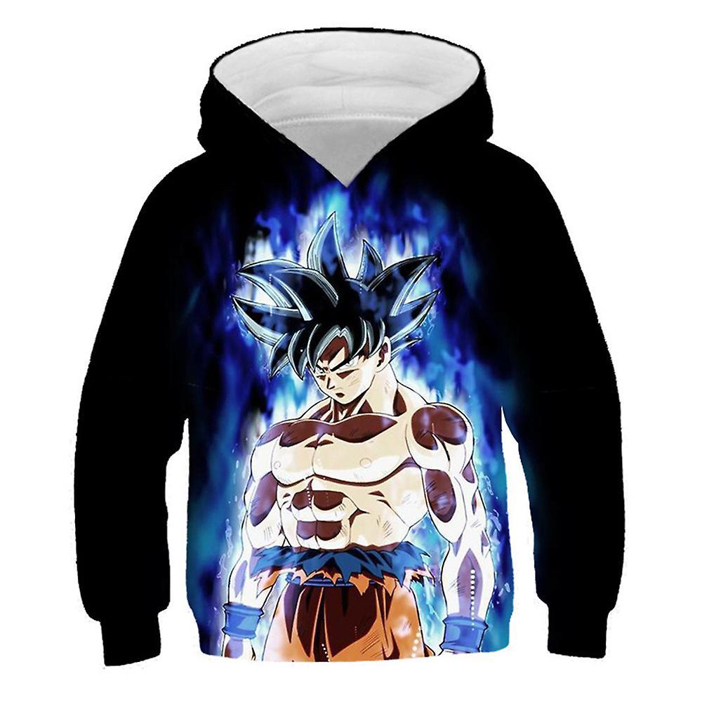 Waytogo Kids Boys Girls Dragon Ball Hoodie Sports Long Sleeve Sweatshirts Hooded Pullover Tops For 5-10 Years E 9-10 Years