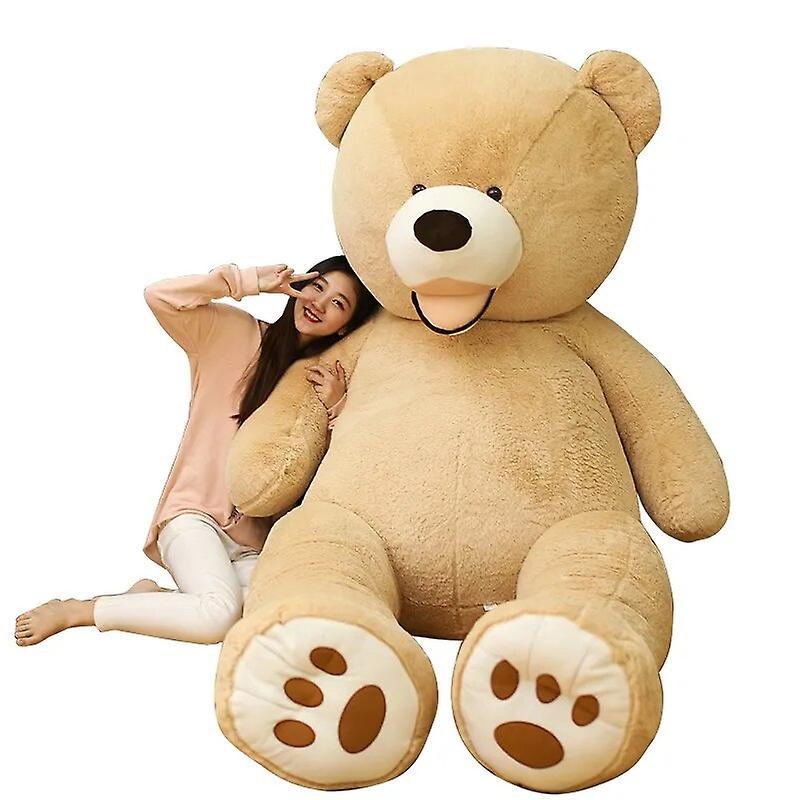 Redkid 100-260cm America Giant Teddy Bear Plush Toys Soft Teddy Bear Outer Skin Coat Popular Birthday&Valentine's Gifts Girls Kid's Toy 130cm