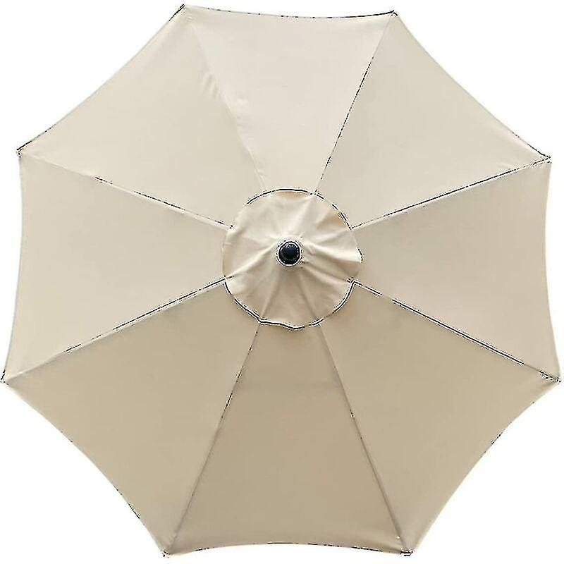 Ssyd Replacement Cover For Parasol, 8 Ribs, 3 M, Waterproof, Anti-uv, Replacement Fabric, Beige