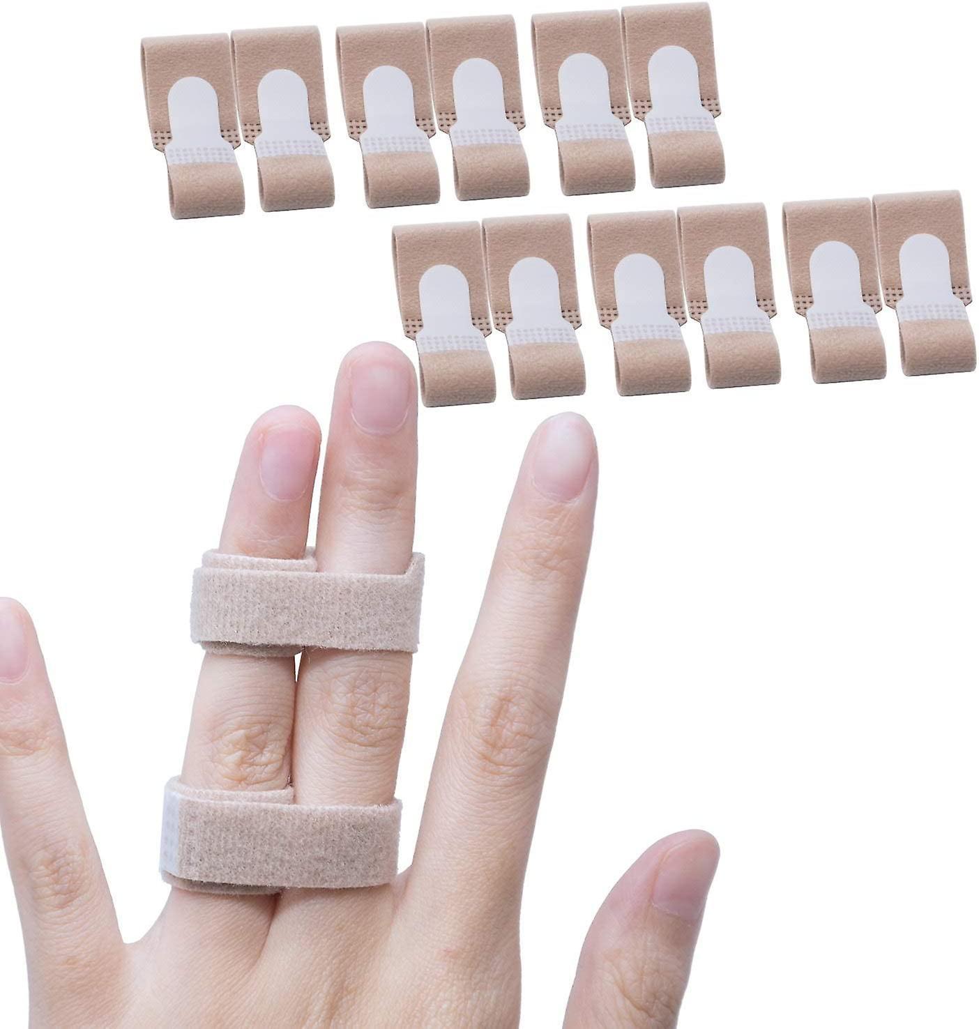 Tinor 12 Pcs of Finger Tape for Jammed, Swollen, Dislocated finger Joint, Finger Brace Splints