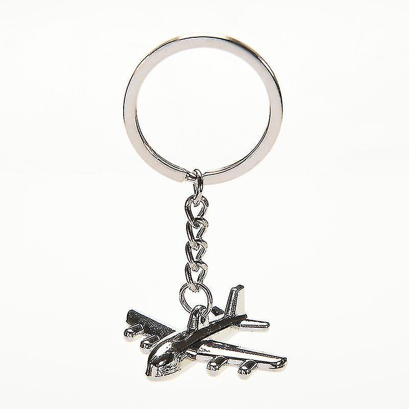 Tianzun 1pc Keyring Mini Air Plane Metal Alloy Keychains Creative Gift Keyfob 3d Pendant