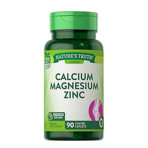 Sundance Nature's Truth Calcium Magnesium Zinc Coated Caplets, 90 Tabs (Pack of 1)