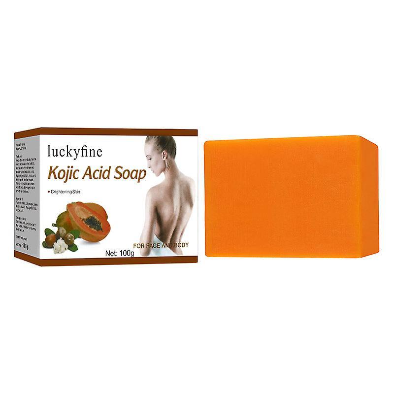 Fruushop Skin Care Papaya Kojic  Soap for Deep Cleaning, Moisturizing, Exfoliating, Body Cleaning, and Hand Made Soap