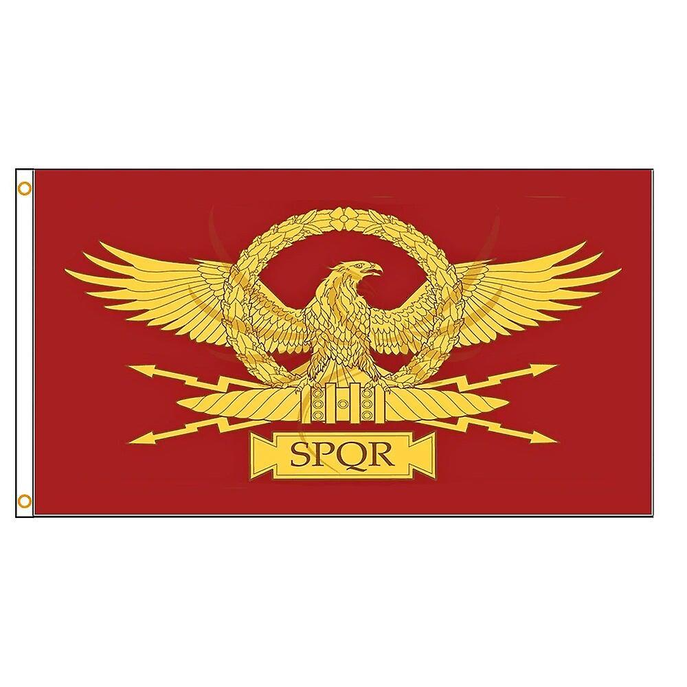 Scitoo 90x150cm Roman Empire Senate People Of Rome Eagle Spqr Flag B 120 x 180cm