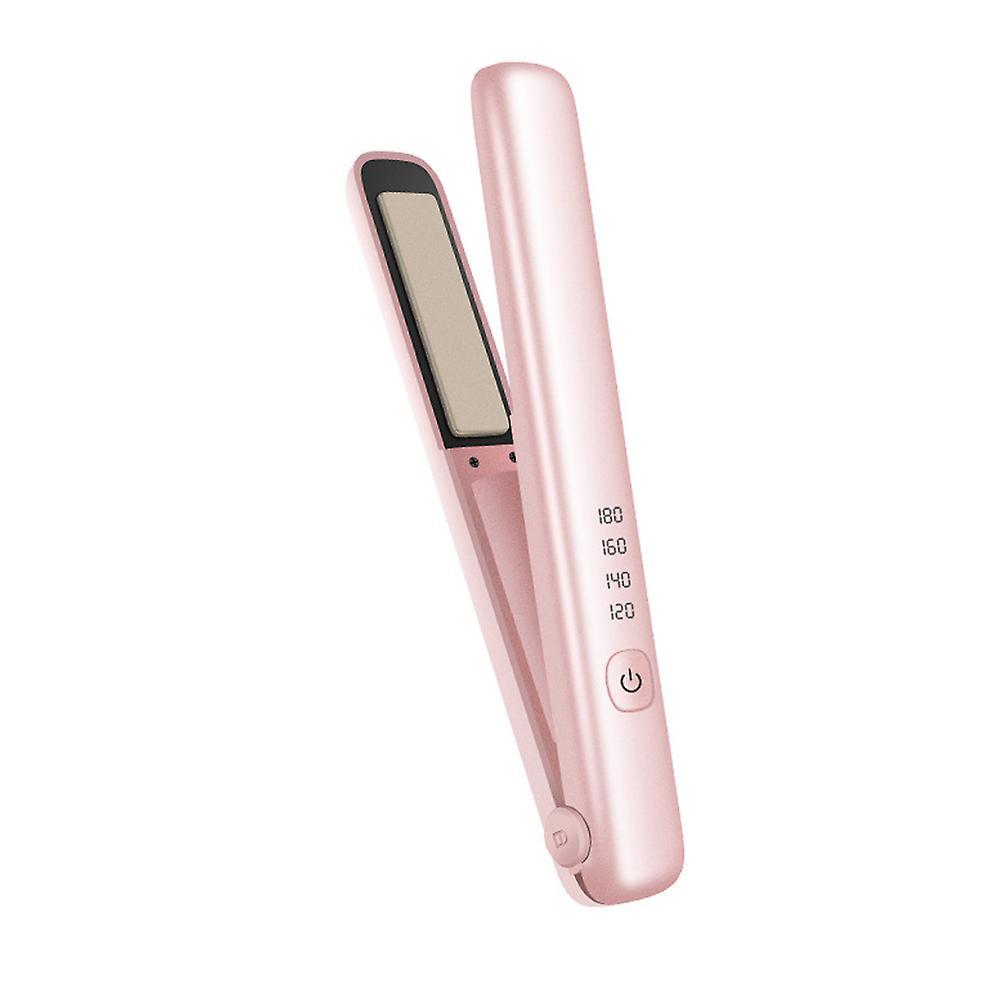 Havana Usb Wireless Charging Hair Straightener, The Material Of The Heat Conductor Is Tourmaline Ceramic pink