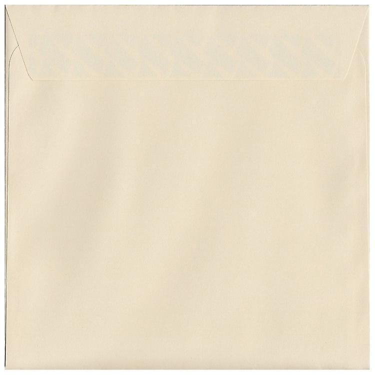 ColorSono Cream Peel/Seal 160mm Square Coloured Cream Envelopes. 120gsm Luxury FSC Certified Paper. 160mm x 160mm. Wallet Style Envelope. 25