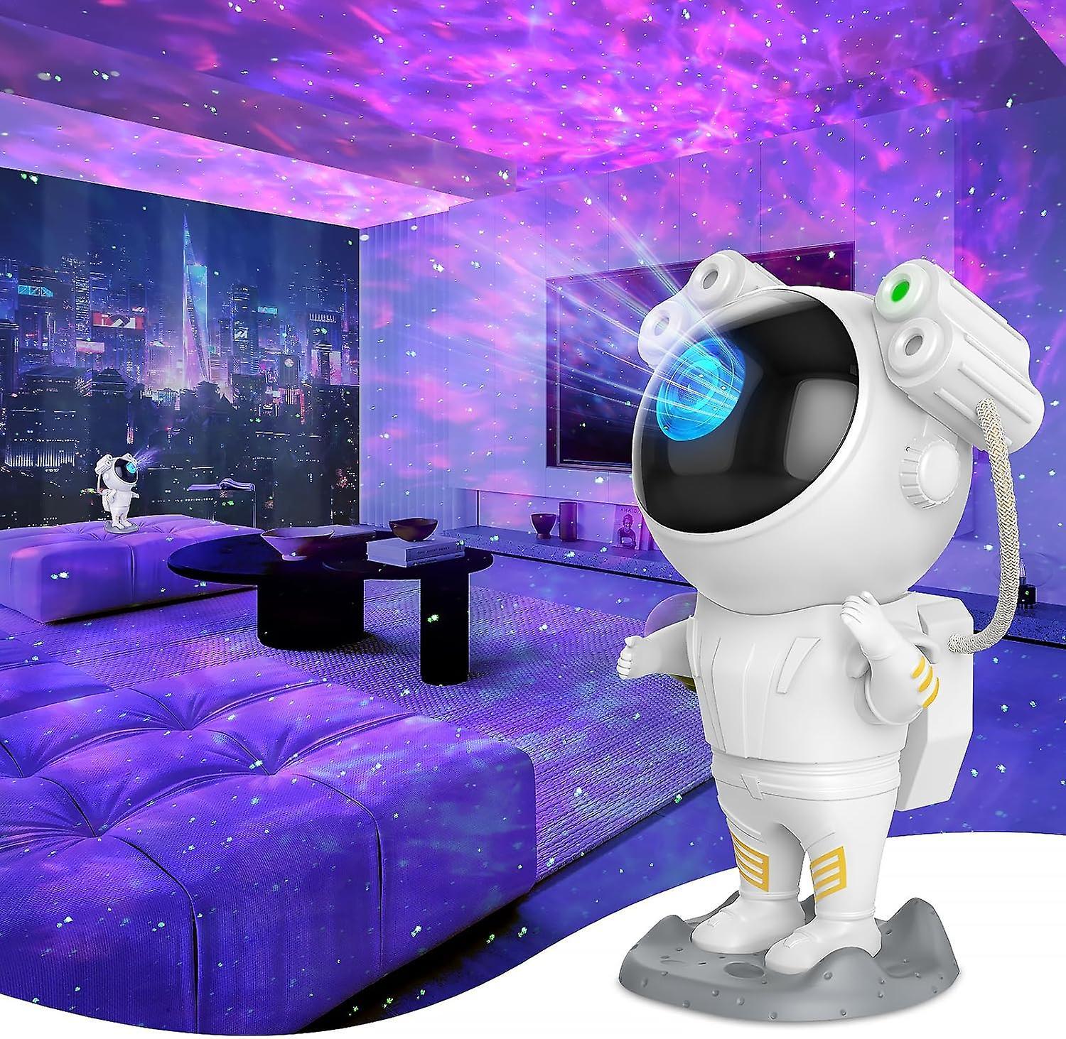 Heyone Star Projector Galaxy Night Light, Tiktok Astronaut Space Projector, Starry Nebula Ceiling LED Lamp with Timer and Remote, Kids Room Decor A...