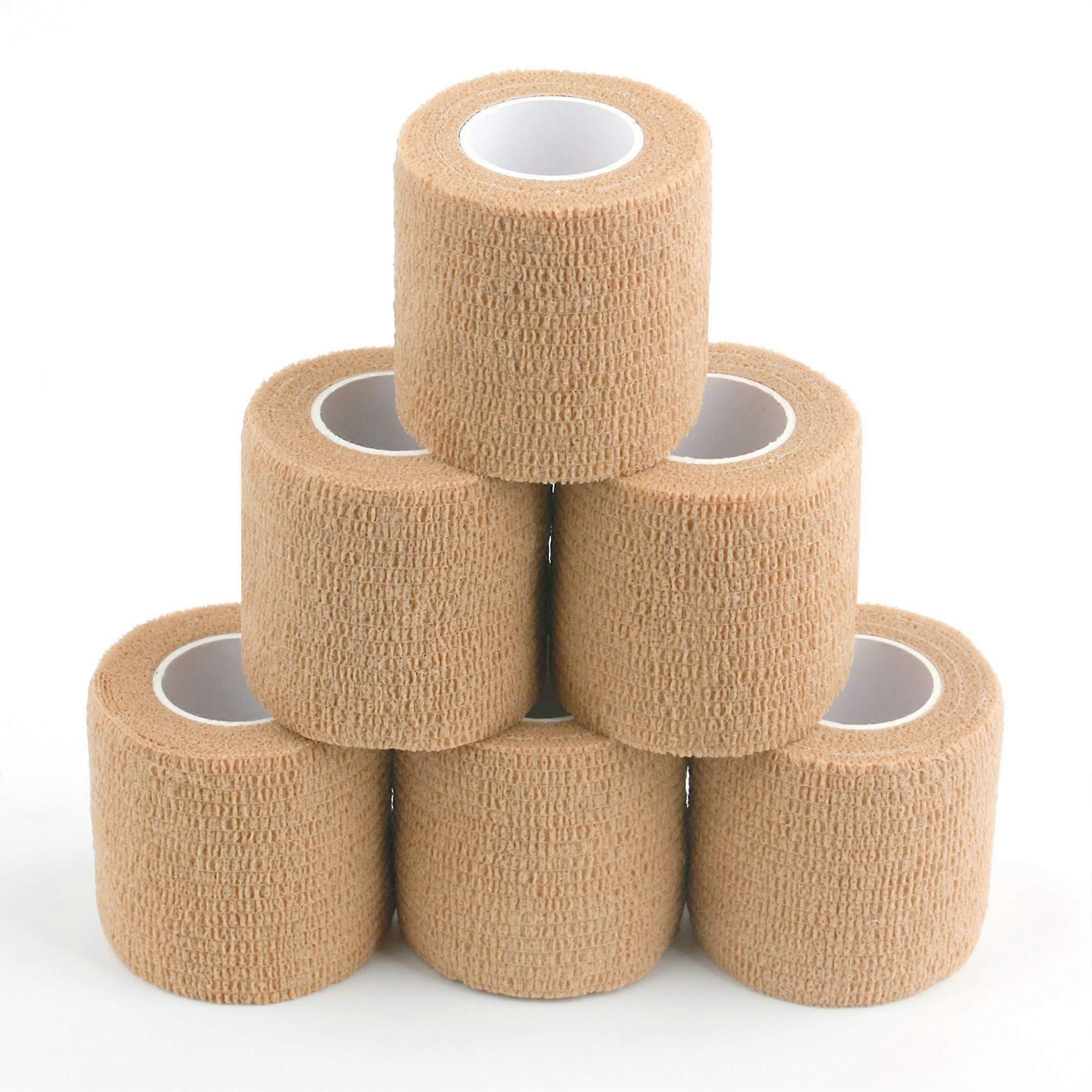 Botribas 12 Rolls Cohesive Bandage Wrap, Self Adhesive Medical Tape,Vet Wrap, Athletic Elastic Stretch Band