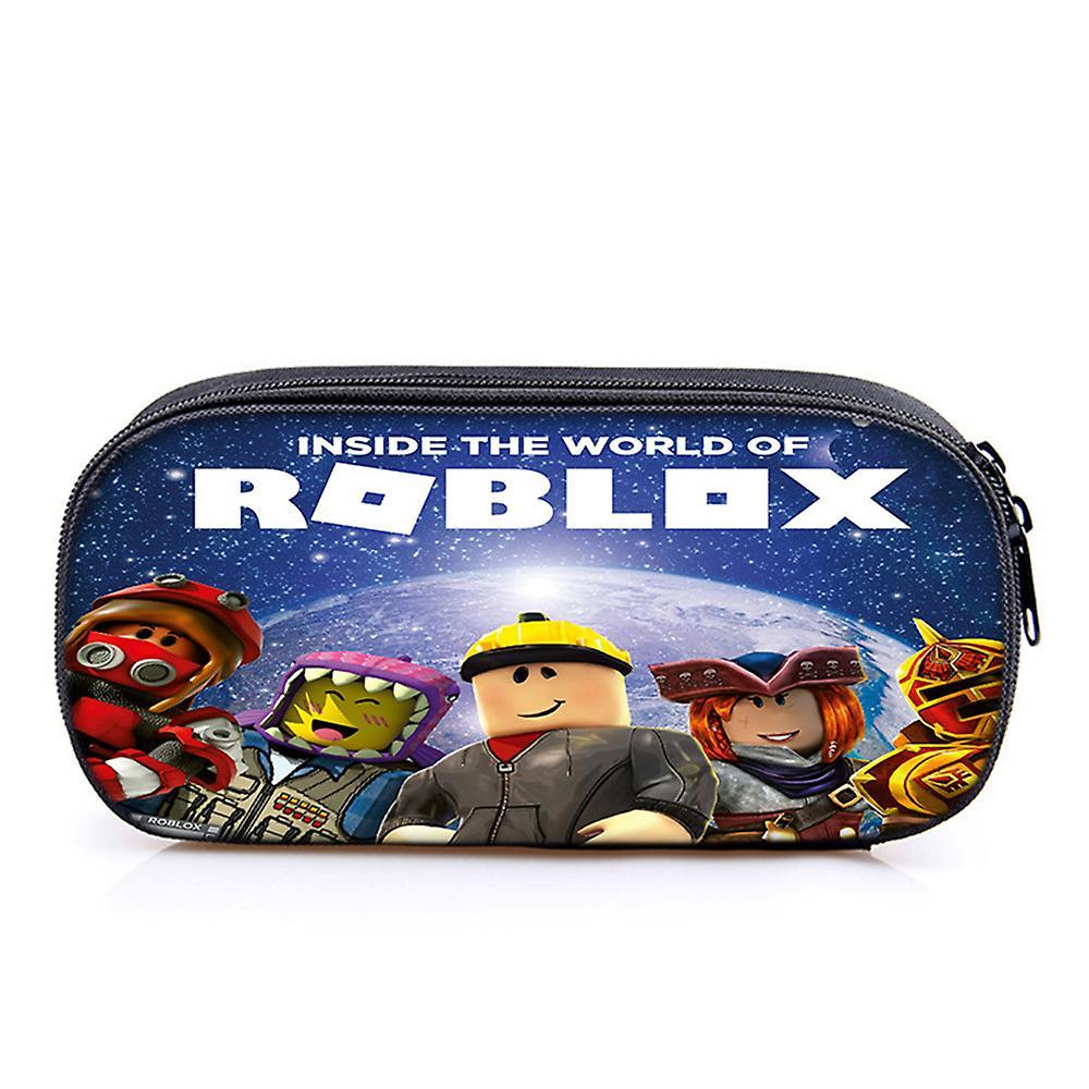 Manchalk Roblox Print Kids Pencil Case Large Capacity Pen Bag Student Stationery Organizer Pouch For Boys Girls A