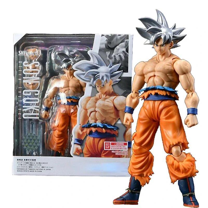 Ninesun Dragon Ball Super Figure White Haired Son Goku Action Figure Migatte No Goku'i 16cm PVC Anime Collection Model Figurine Toy Gift with box