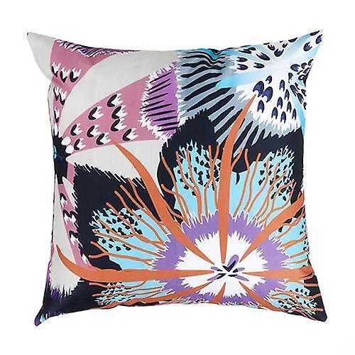 Gardenista Outdoor Scatter Cushion Back Cushions for Sofa Chair Water Resistance Printed Square Cushion Garden throw pillows Flora Lilac 18" Red