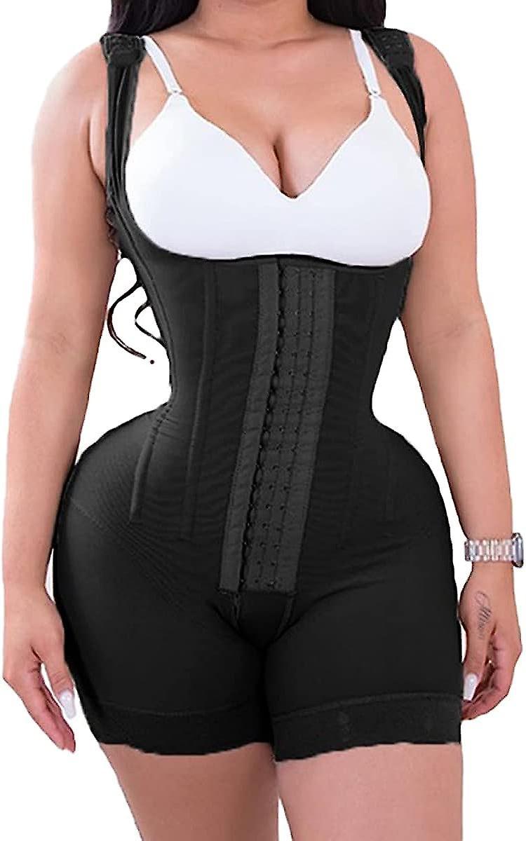 Maromalife Shapewear For Women Tummy Control Fajas Colombianas Bodysuit Post Surgery Compression Garment Waist Trainer Black X-Small