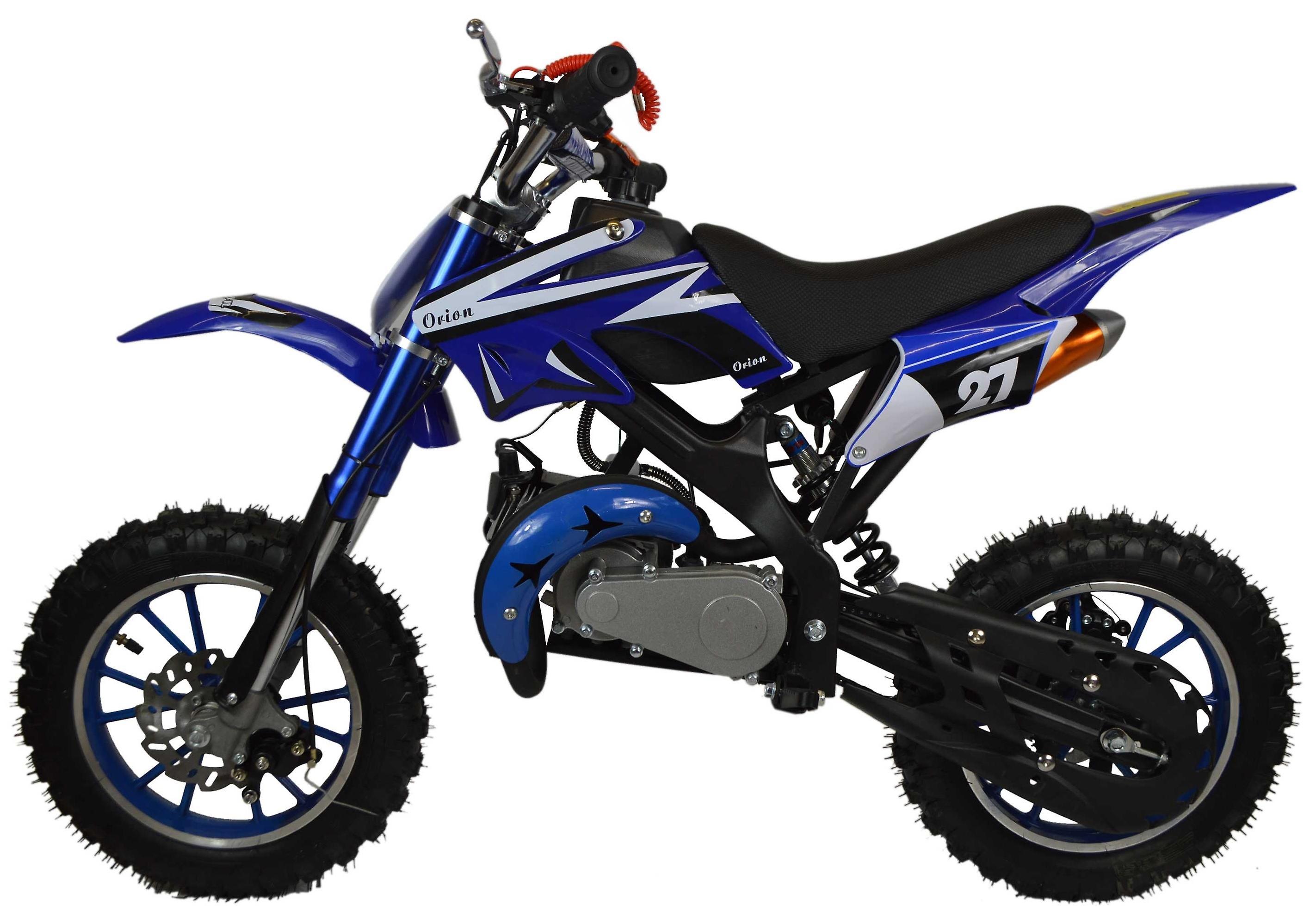 Zipper Scooters Kids Zipper 50cc Petrol Mini Kids Dirt Bike Motorbike For Ages 6-12 In Blue