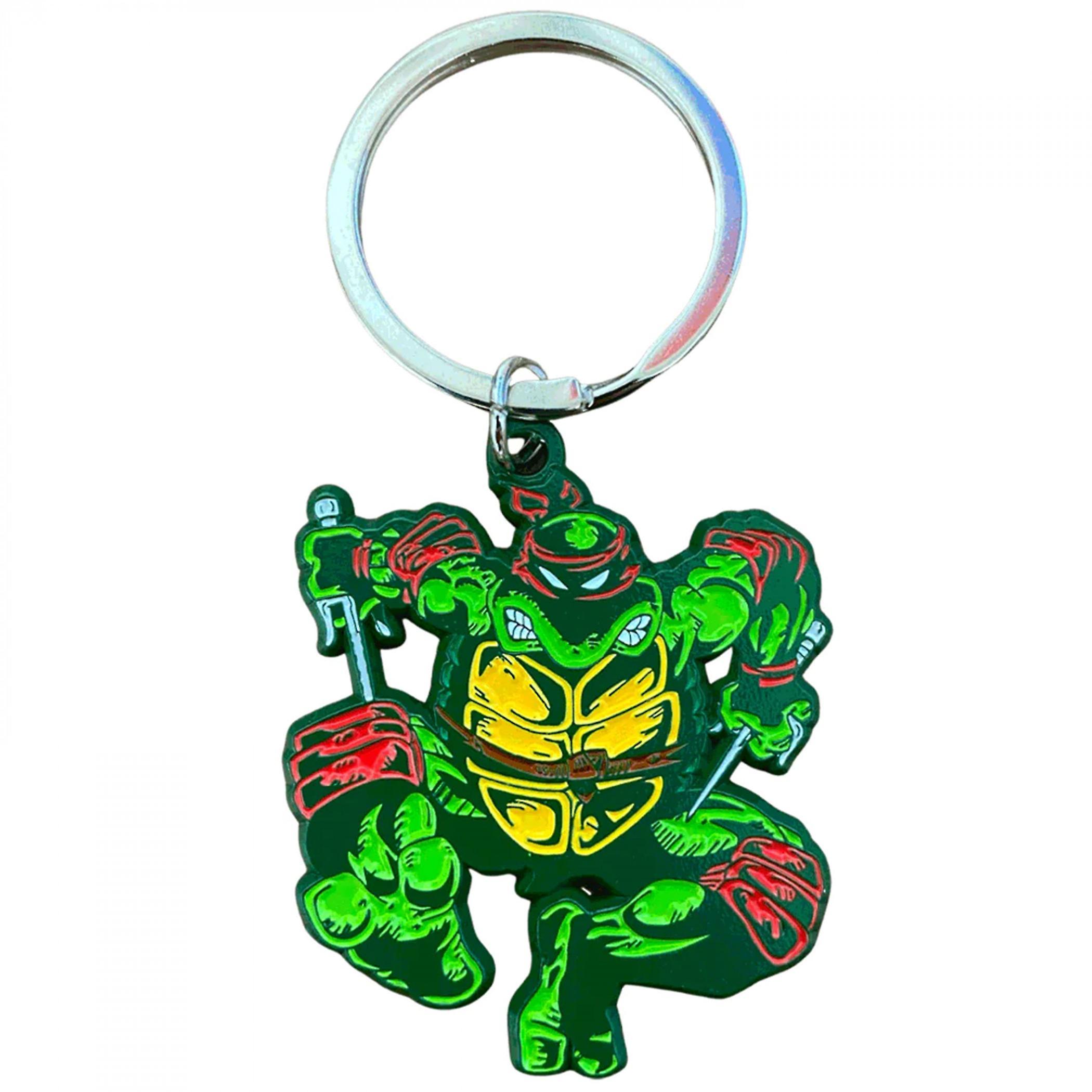 Cartoons Teenage Mutant Ninja Turtles Comic Era Raphael Keychain Multi-Color