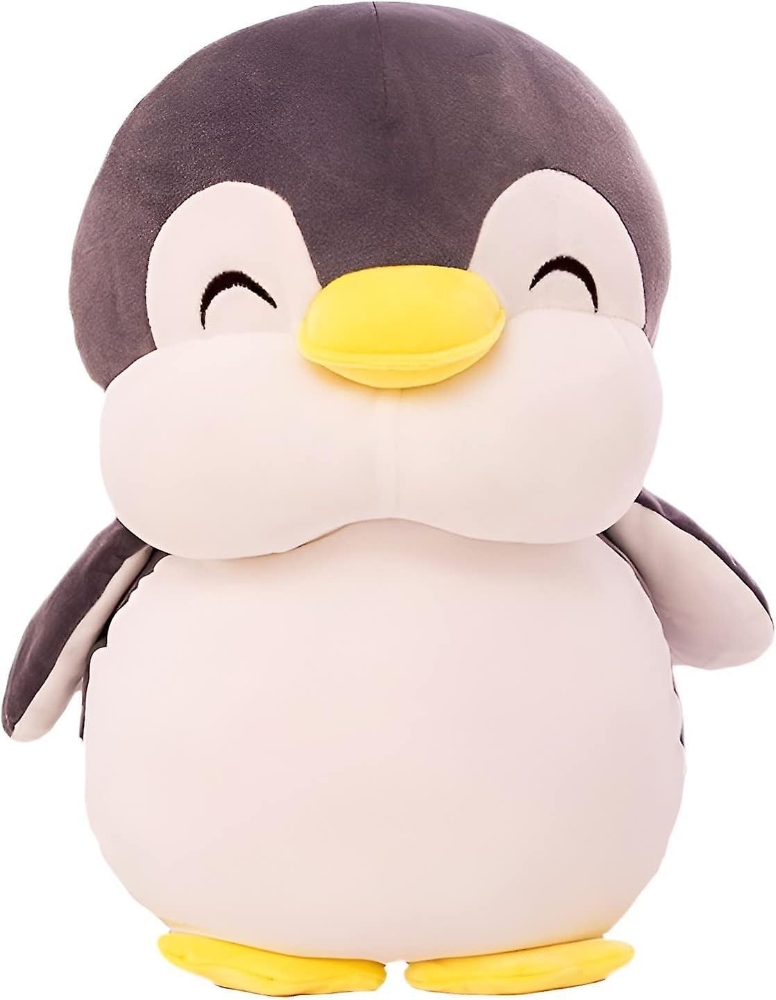 Baiccf Plushies Penguin Stuffed Animal Toys, Soft Penguin Stuff Plush Doll Gift Throw Pillow (Gray,19.6in/50cm)