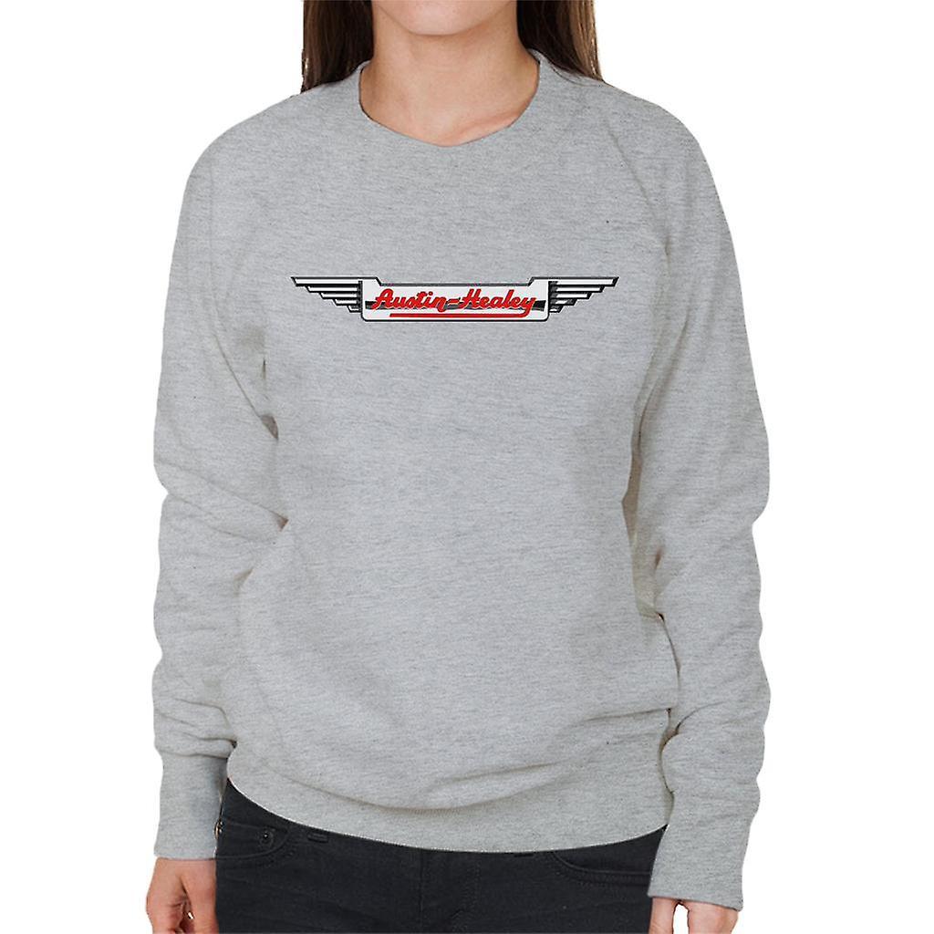 Austin Healey Logo British Motor Heritage Women's Sweatshirt Heather Grey Medium