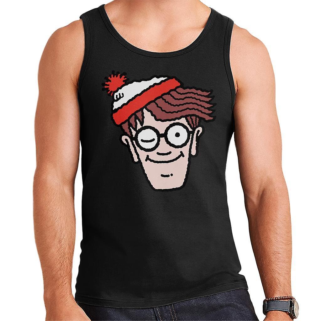 Wheres Wally Where's Wally Winking Men's Vest Black XX-Large