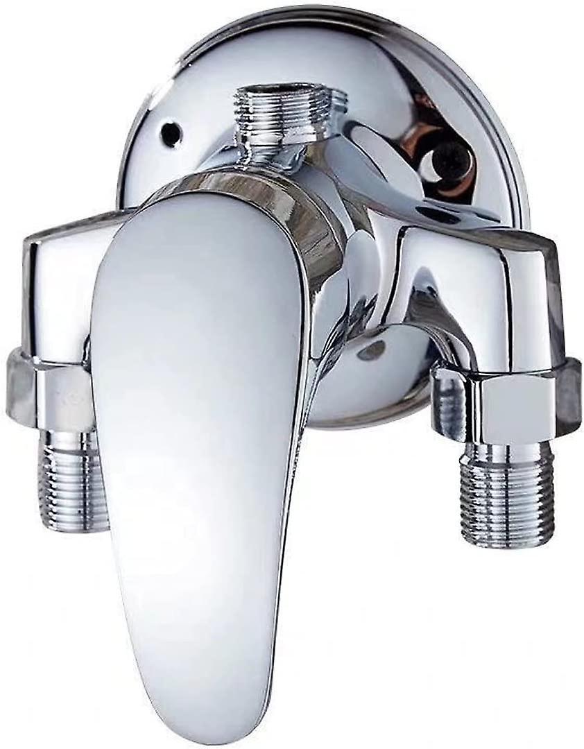 Tinor Wall-mounted Brass Single Lever Shower Mixer For Bathroom Cold And Hot Water, Chrome