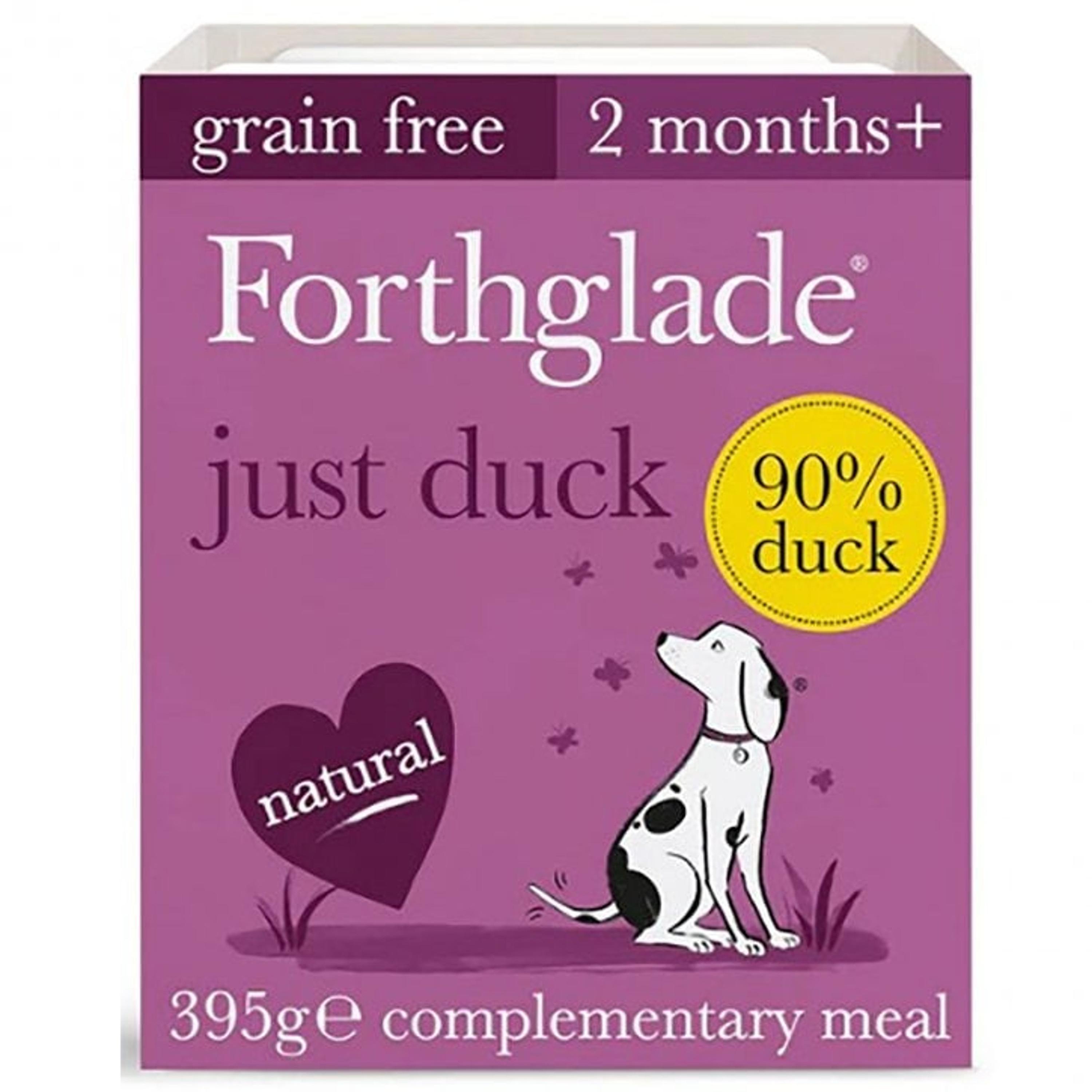 Forthglade Just Duck Grain Free Dog Wet Food 18 x 395g