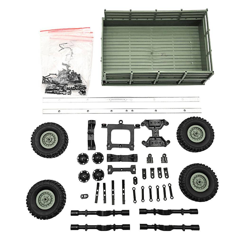 Kakanwo Upgrade Trailer DIY Part Set for WPL 1/16 Military Truck RC Car Army Green One Size