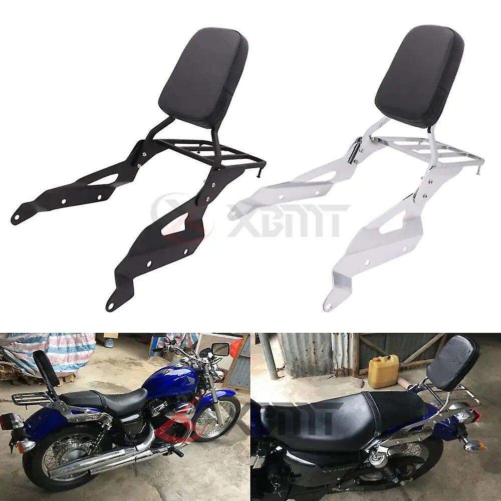 Scitoo Motorcycle Backrest Sissy Bar Rear Luggage Rack For Honda Shadow RS 750 VT750RS 2010 2011 2012 2013 2014 2015 2016 2017 2018 A-Black