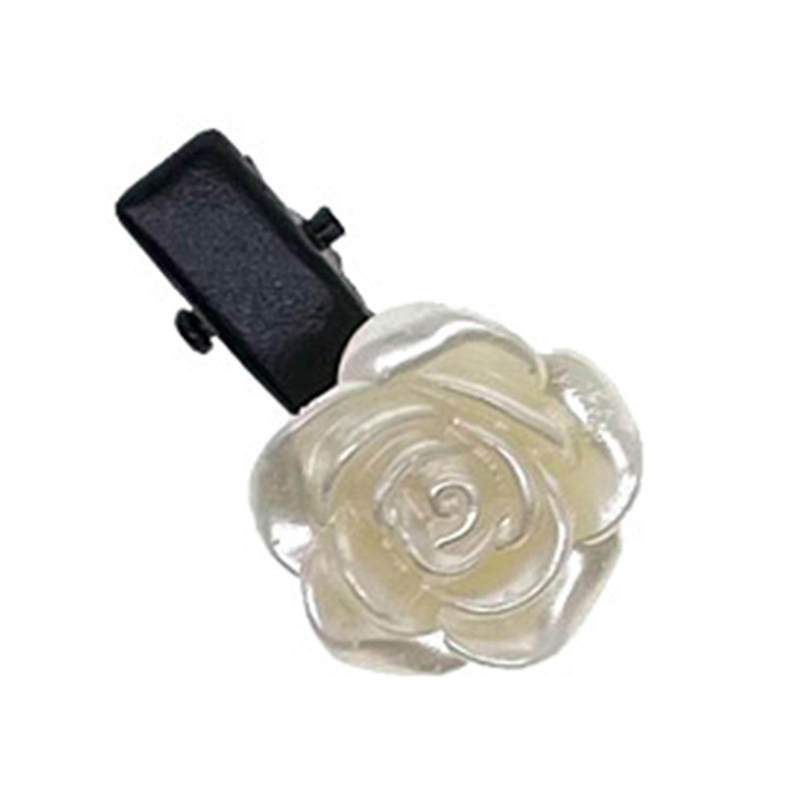 Katreu Camellias Hair Clip Set Fashion Vintage Barrettes For Women Jewelry Accessory Black Roses Charms 2PCS