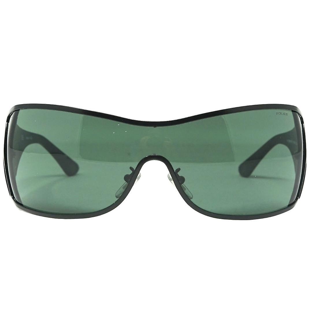 Shield Semi Matte Black Grey Green S8103V Sunglasses