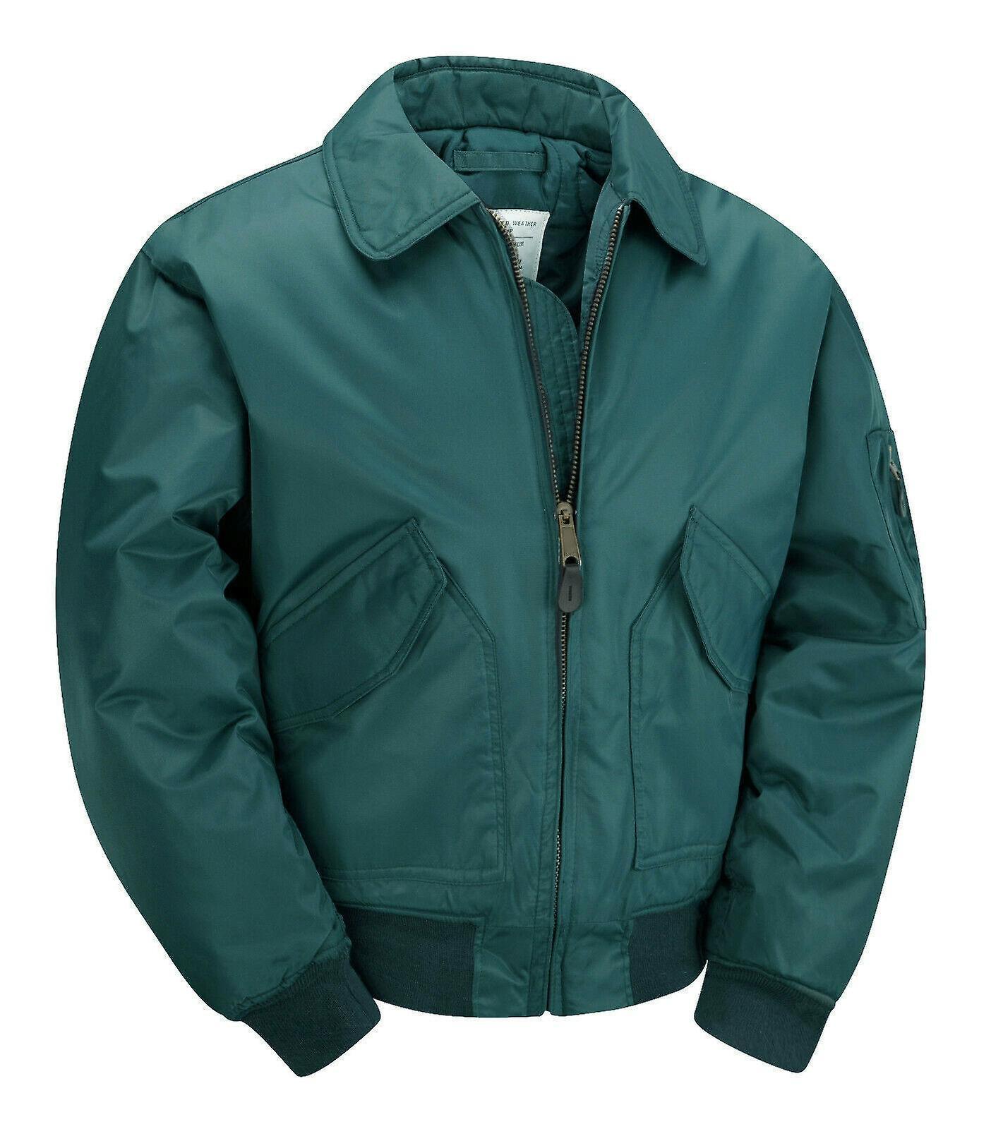 Cobles New MA2 CWU Flight Jacket Bomber Us Pilot Airforce Teal Blue Large