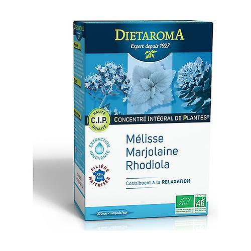 Dietaroma CIP Stress Lemon Balm, Marjoram, Rhodiola 20 ampoules