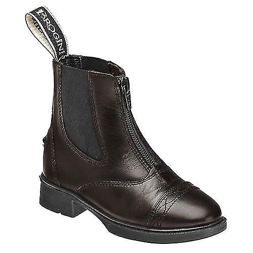 Brogini Unisex Childrens Leather Tivoli Piccino Zipped Boots Brown 13 Child UK