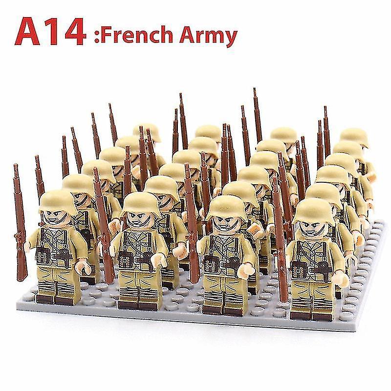 Cloud Xiang Military Figures Building Blocks German Soviet Us Uk China Soldiers Bricks Toys A