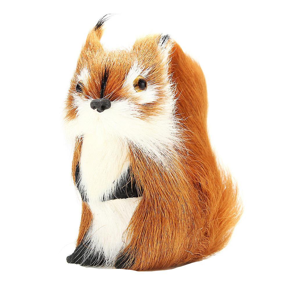 Haloppe Simulation Animal Squirrel Plush Lifelike Christmas Tree Ornament Decoration