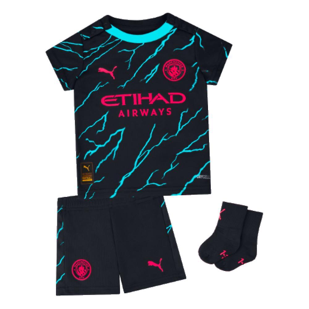 Puma 2023-2024 Man City Third Baby Kit Navy 2-4 Months