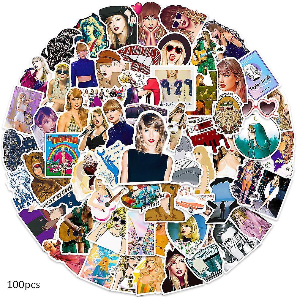 Shinestar Taylor Swift Sticker 100pcs/pack, Singer Swift Stickers For Adult Teen Kids Boys Girls, Waterproof Decals For Water Bottle Laptop Phone S...