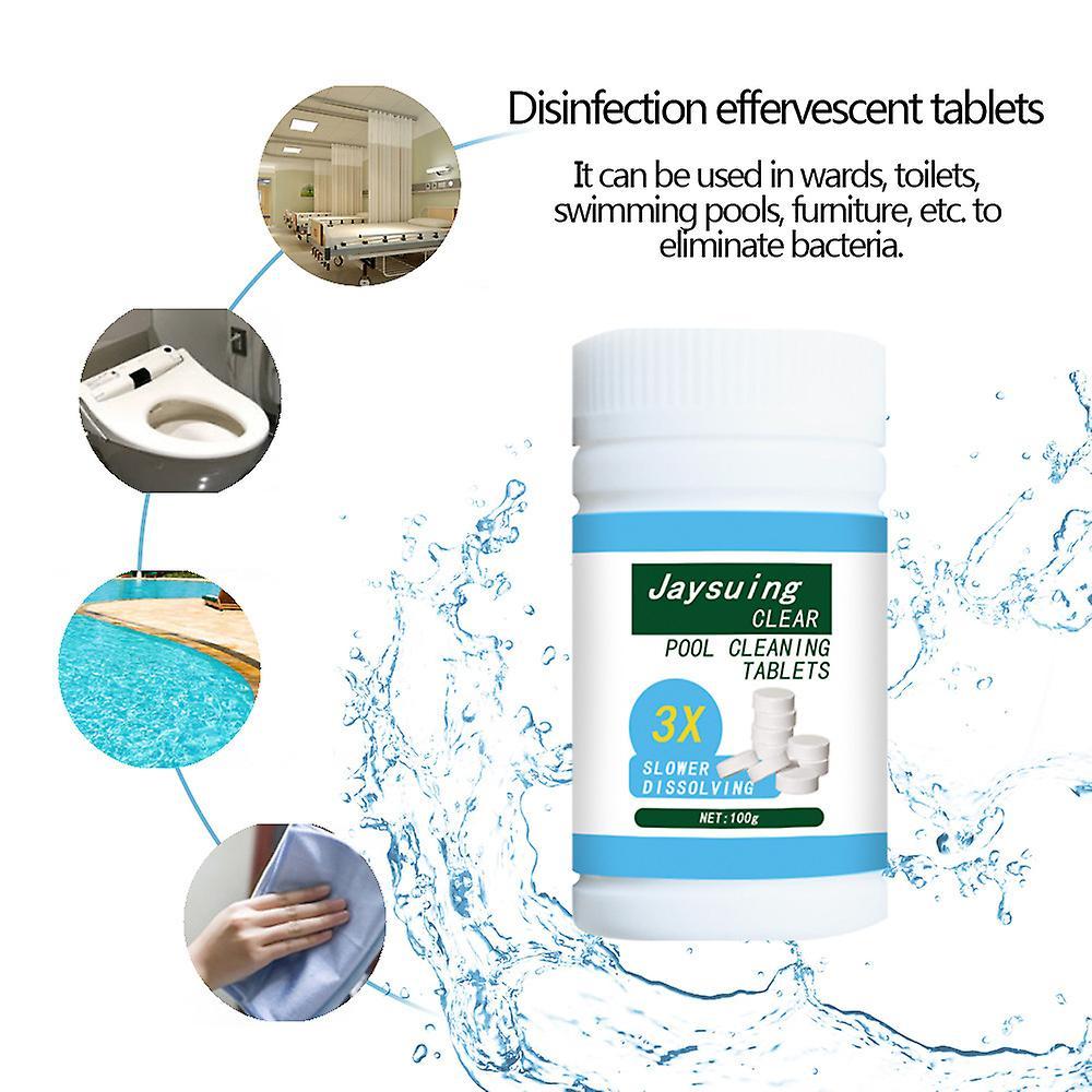 Elsavct Pool Cleaning Tablets, Chlorine Tablets, Chlorine Tablets for Hot Tubs, Chlorine Tablets for Swimming Pool Spa Tablets