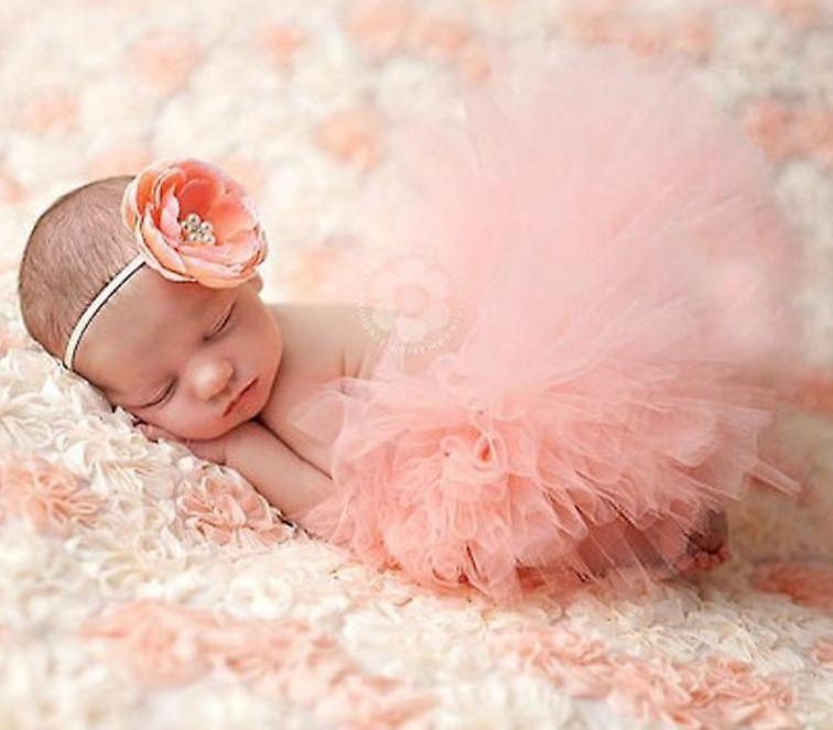 Slowmoose Baby Tutu Skirt And Headband Set Newborn