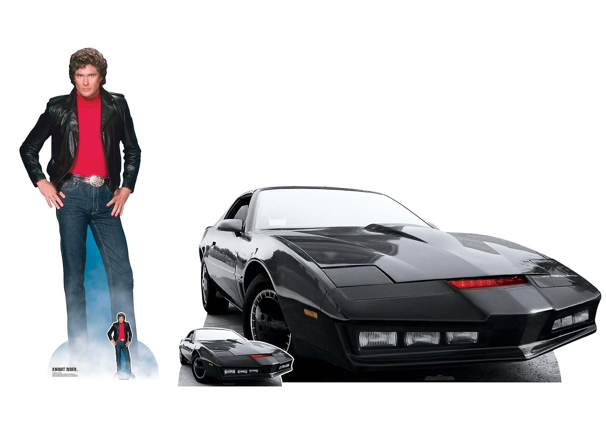 Michael Knight and KITT Official Knight Rider Cardboard Cutout Set of 2