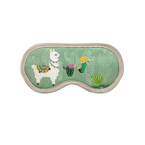 Grindstore Cacti Llama Eye Mask Green One Size