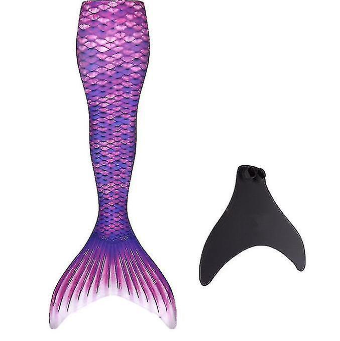 Riyan Adult Reinforced Mermaid Tail For Swimming, Monofin Included purple S