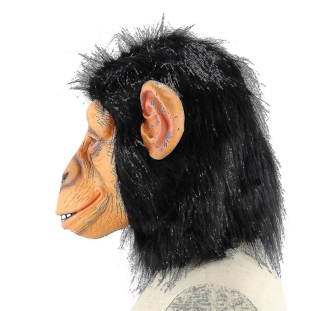 Halloween Mask Novelty Monkey Mask Creepy Animal Chimp Gorilla Head Masks Halloween Party Costume Decorations Masquerade Cosplay Props