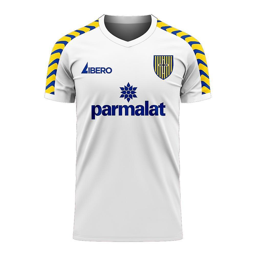 Libero Sportswear Parma 2024-2025 Home Concept Football Kit (Libero) - Little Boys White XLB 7-8yrs (122-128cm)