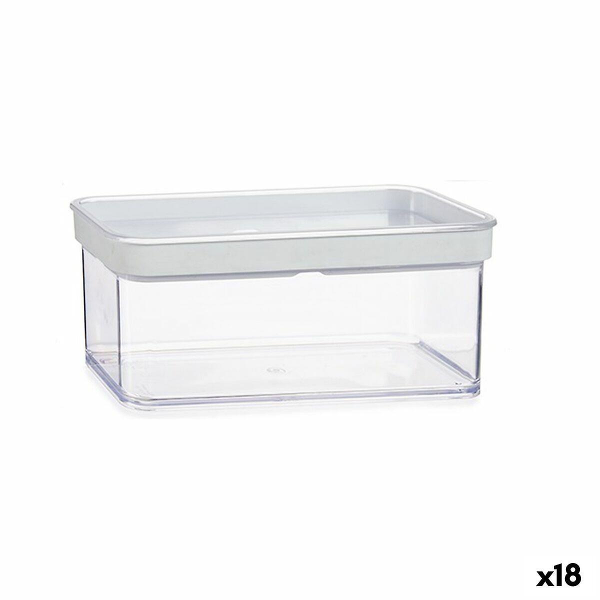 Gondol Jar Transparent Silicone polystyrene ABS 1,1 L 10,5 x 9 x 21 cm (18 Units)