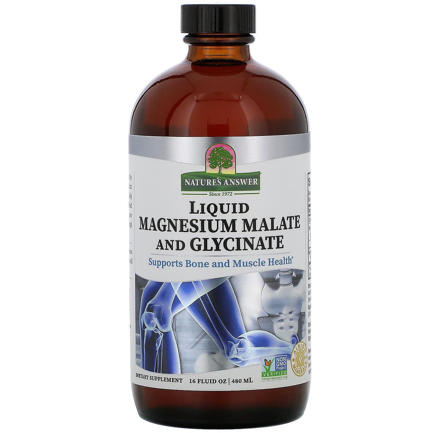 Nature's Answer, Liquid Magnesium Malate and Glycinate, 16 fl oz (480 ml)