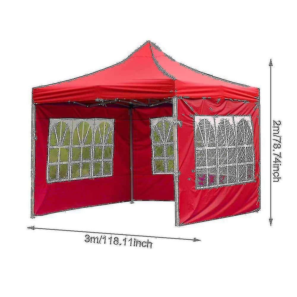 Guangzhou Yunlan Trading Co., Garden Oxford Gazebo Marquee Party Tent Collapsible Waterproof Outdoor Surround Cloth Tent Red