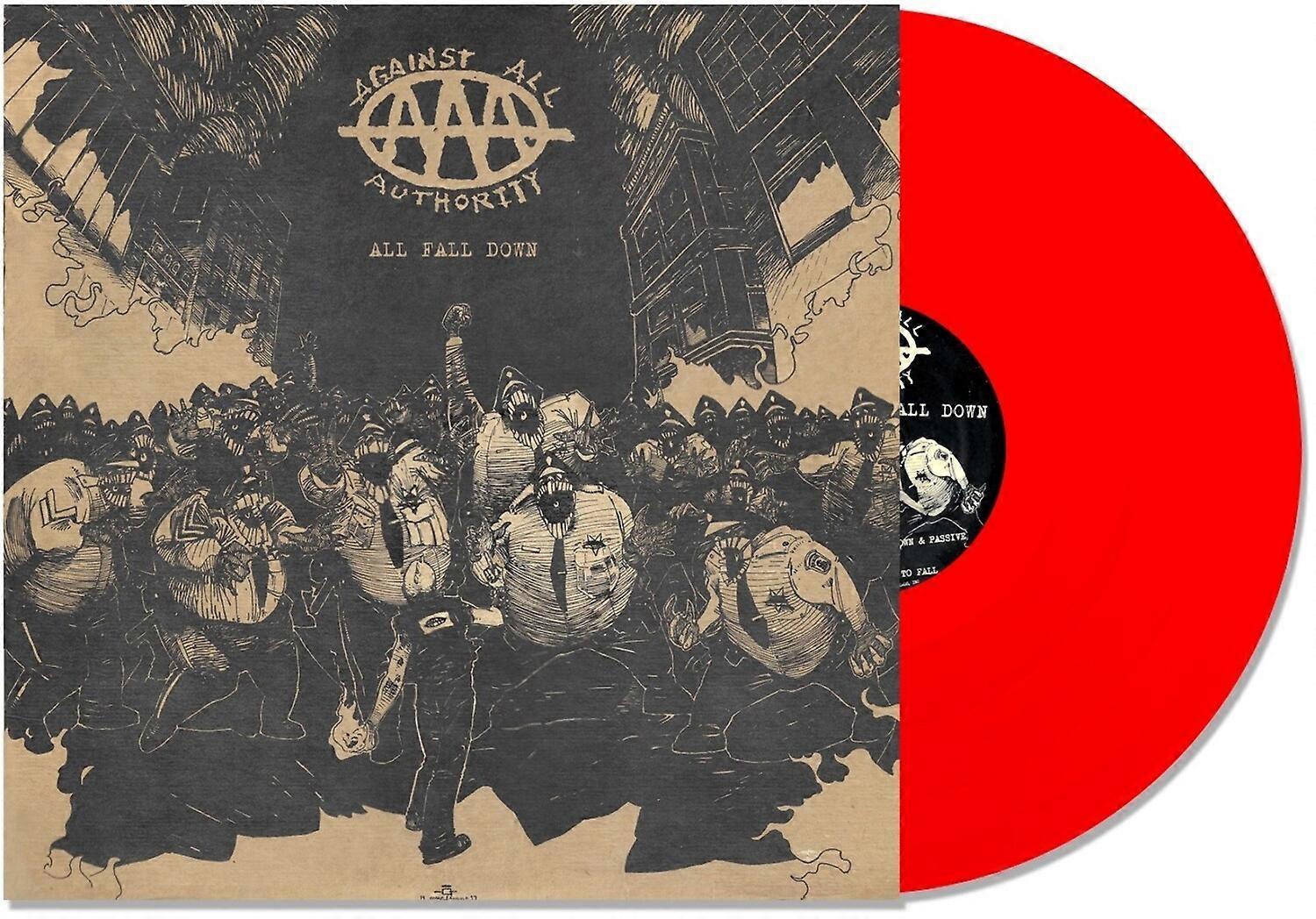 HOPELESS RECORDS Against All Authority - All Fall Down  [VINYL LP] Explicit, Red, Colored Vinyl, Reissue USA import