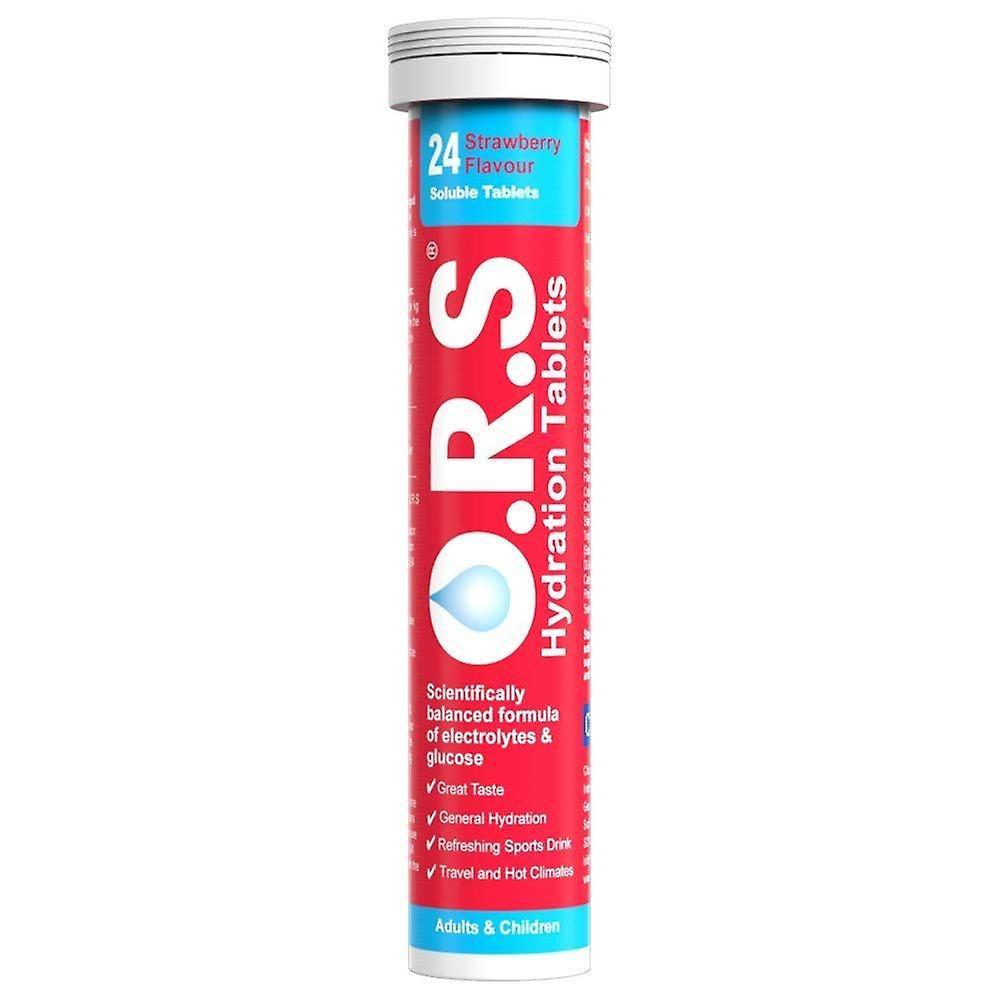 ORS Oral Hydration Salts Strawberry Flavour - 24 Tablets-1