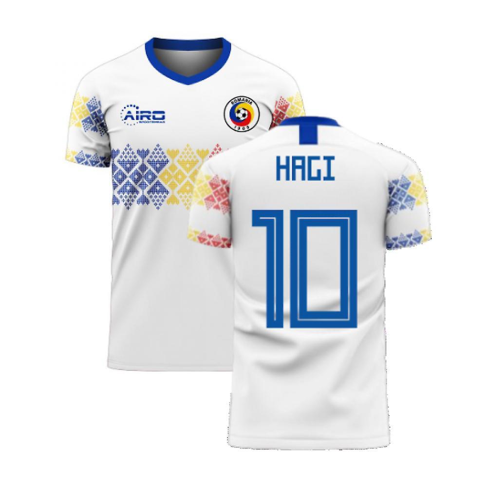 Libero Sportswear Romania 2024-2025 Away Concept Football Kit (Libero) (HAGI 10) White 4XL