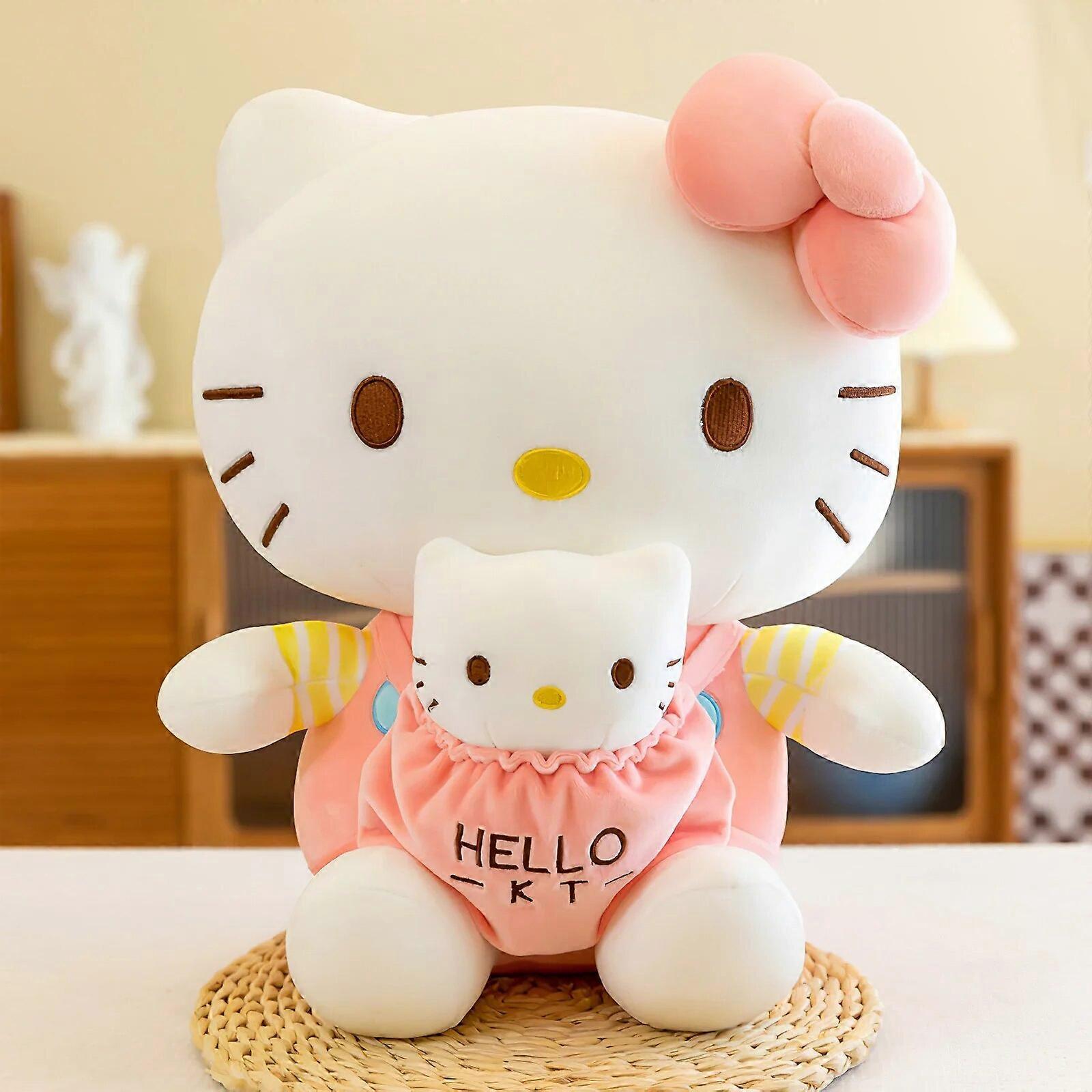 Redkid 50cm Cartoon Hello Kitty Big Size Plush Toy Kawaii KT Cat Mother Child Plush Soft Stuffed Doll Pillow Kids Birthday Gift 40cm