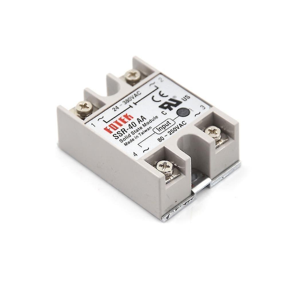 Manchalk Solid State Relay Ssr-40aa-h 40a Actually 80-250v Ac To 90-480v Ac Ssr 40aa