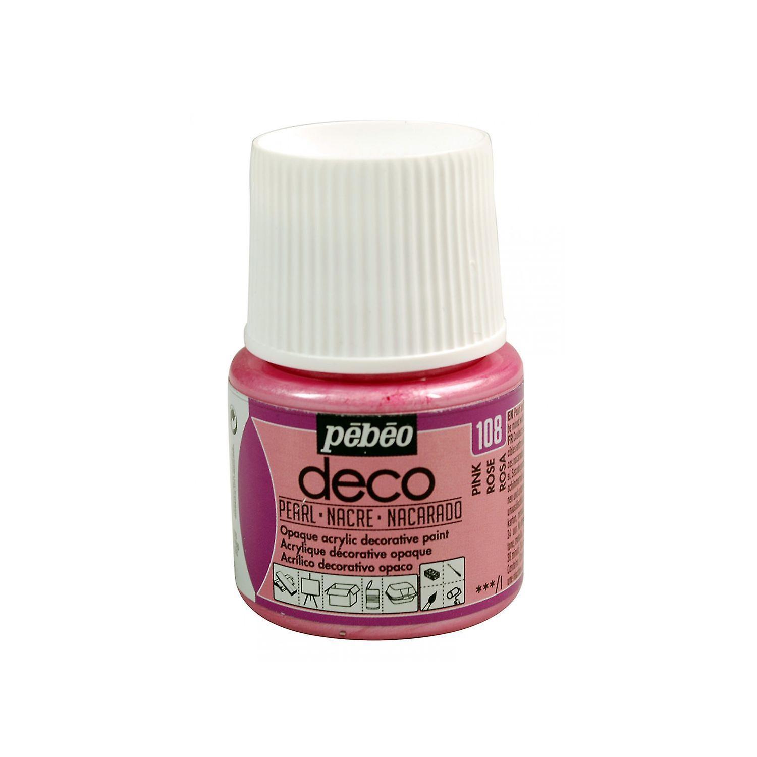 Pébéo Acrylic paint opaque pearly - Pink - 45 ml 7 x 4,5 x 4,5 cm